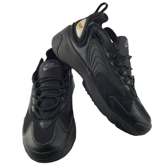 Nike Other - Nike Shoes Men's Size 8 Zoom 2K Black Running Lace Up Leath Fabric